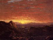 Frederic Edwin Church Morning, Looking East over the Hudson Valley from the Catskill Mountains Germany oil painting artist